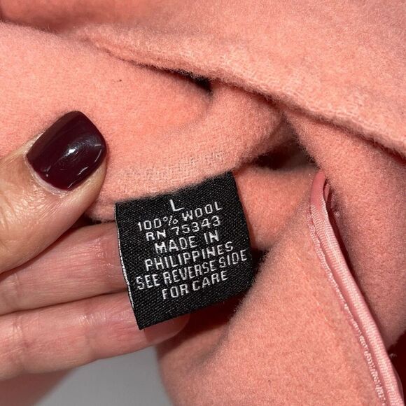 Alexandra Bartlett 100% wool short coat jacket blazer Pink Large‎ - Picture 5 of 7